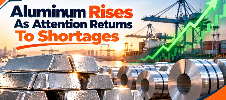 Aluminum Rises as Attention Returns to Shortages