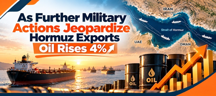 As Further Military Actions Jeopardize Hormuz Exports | Oil Rises 4%