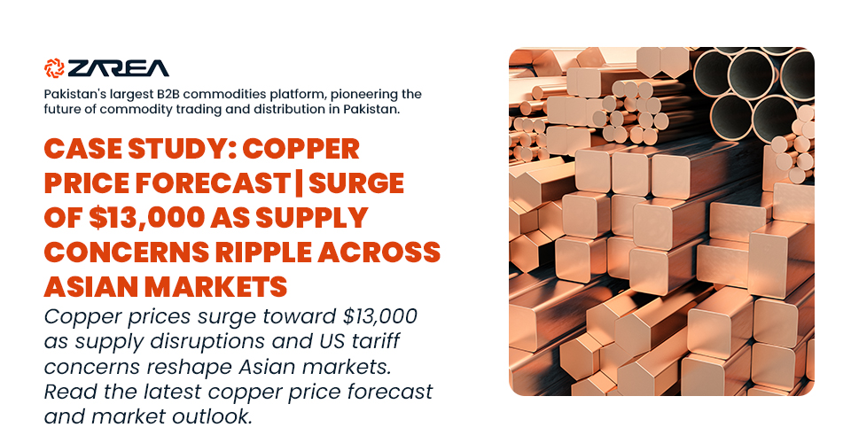 Case Study: Copper Price Forecast | Surge of $13,000 as Supply Concerns Ripple Across Asian Markets