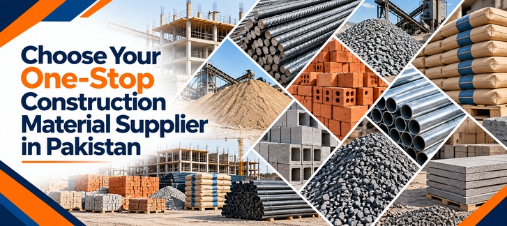 Choose your One Stop Construction Material Supplier in Pakistan