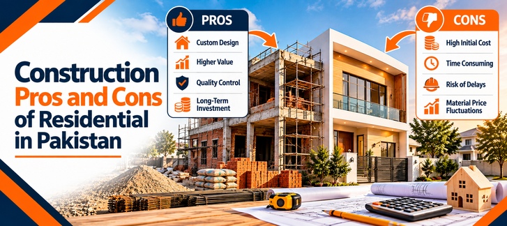 Construction Pros and Cons of Residential in Pakistan