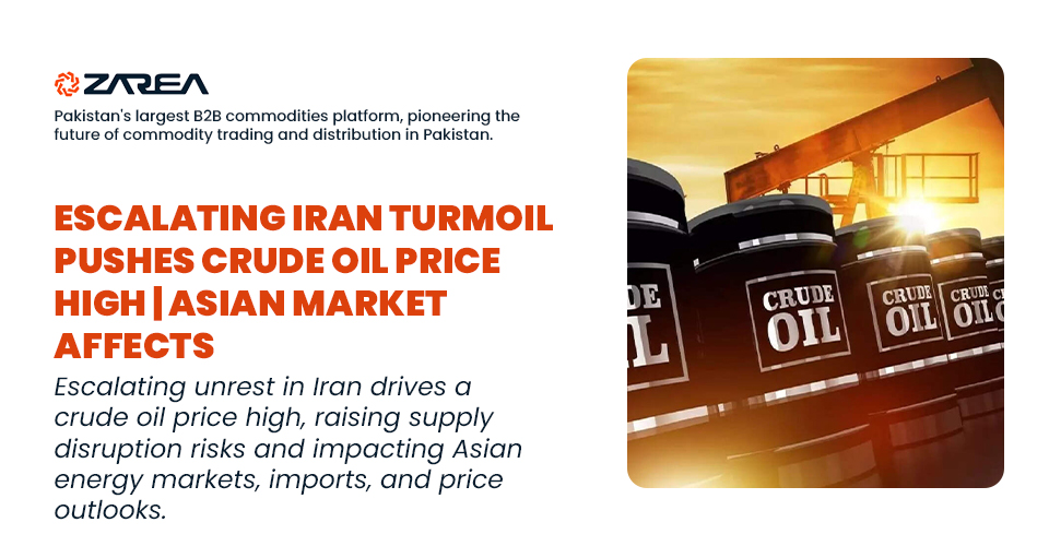 Escalating Iran Turmoil Pushes Crude Oil Price High | Asian Market affects