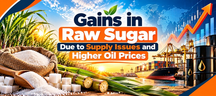 Gains in Raw Sugar Due to Supply Issues and Higher Oil Prices