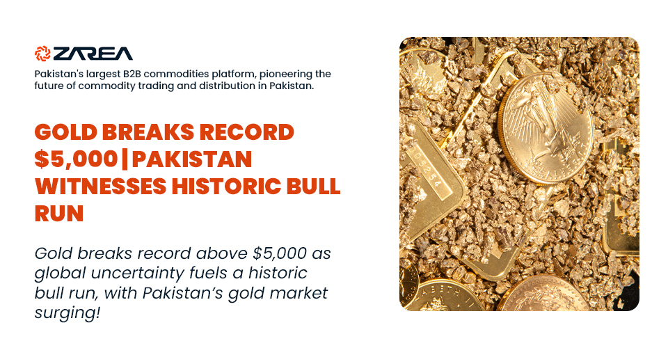 Gold Breaks Record $5,000 | Pakistan Witnesses Historic Bull Run