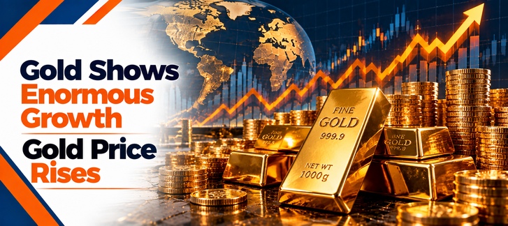 Gold shows enormous growth | Gold Price Rises