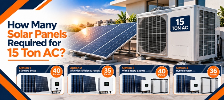 How Many Solar Panels Required for 1.5 Ton AC?