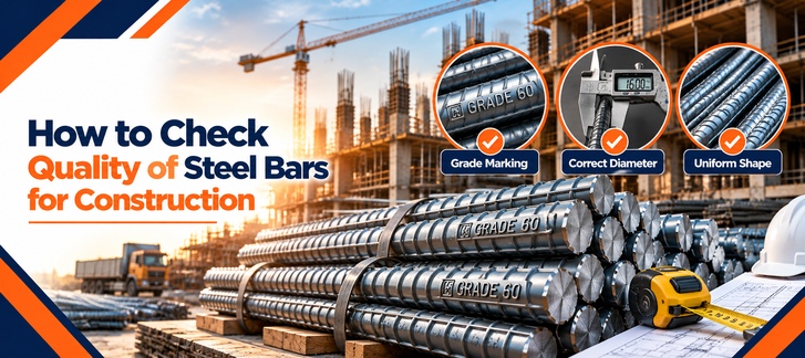 How to Check Quality of Steel Bars for Construction