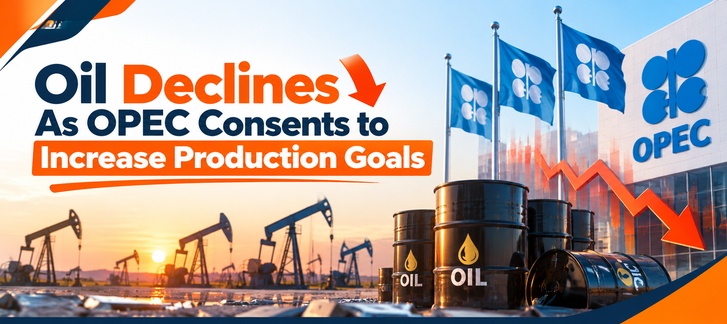 Oil Declines As OPEC+ Consents to Increase Production Goals