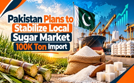 Pakistan Plans to Stabilize Local Sugar Market | 100K-Ton Import