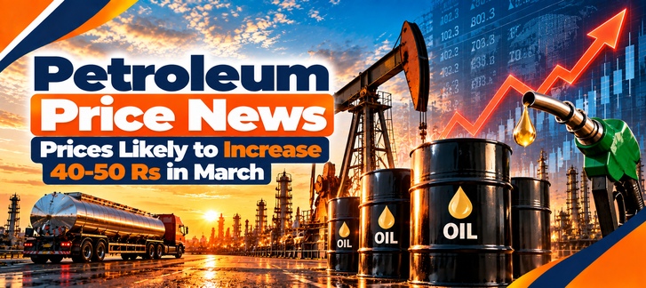 Petroleum Price News | Prices Likely to Increase 40–50Rs in March