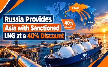 Russia Provides Asia with Sanctioned LNG at a 40% Discount