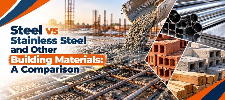 Steel vs Stainless Steel & Other Building Materials: A Comparison