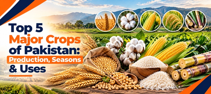 Top 5 Major Crops of Pakistan: Production, Seasons & Uses
