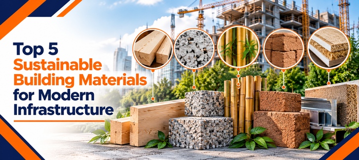 Top 5 Sustainable Building Materials for Modern Infrastructure
