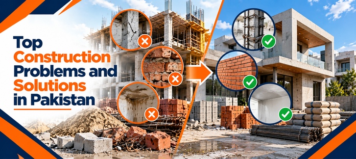 Top Construction Problems and Solutions in Pakistan